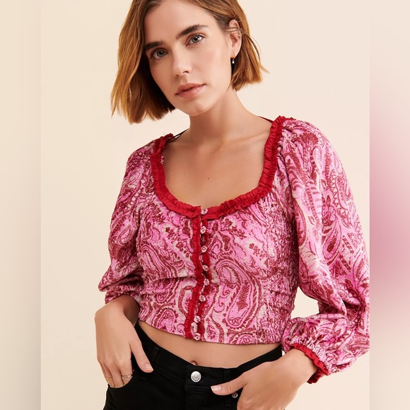 Free People Tops - NWT Free People Velvet Dare Me Top